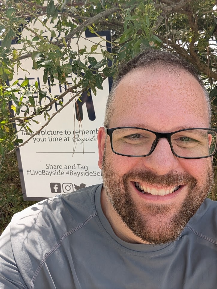 Brandon Artz smiling outdoors